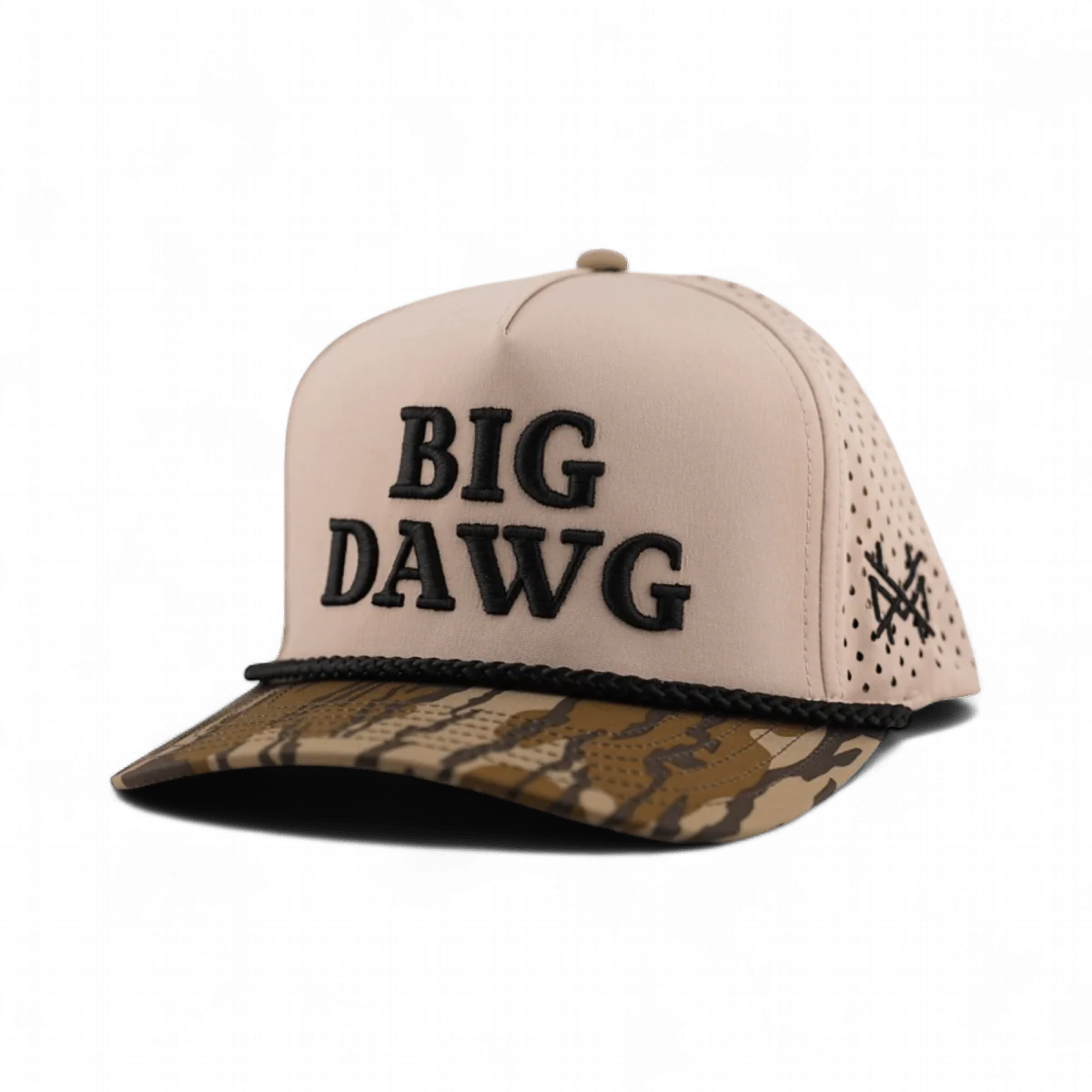 Big Dawg Performance Snapback Hat - Mossy Oak Bottomland & Natural