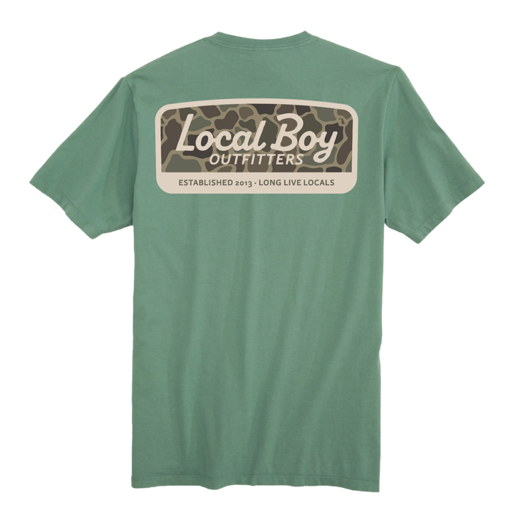 Youth Brush Camo Mark SS Tee - Light Green
