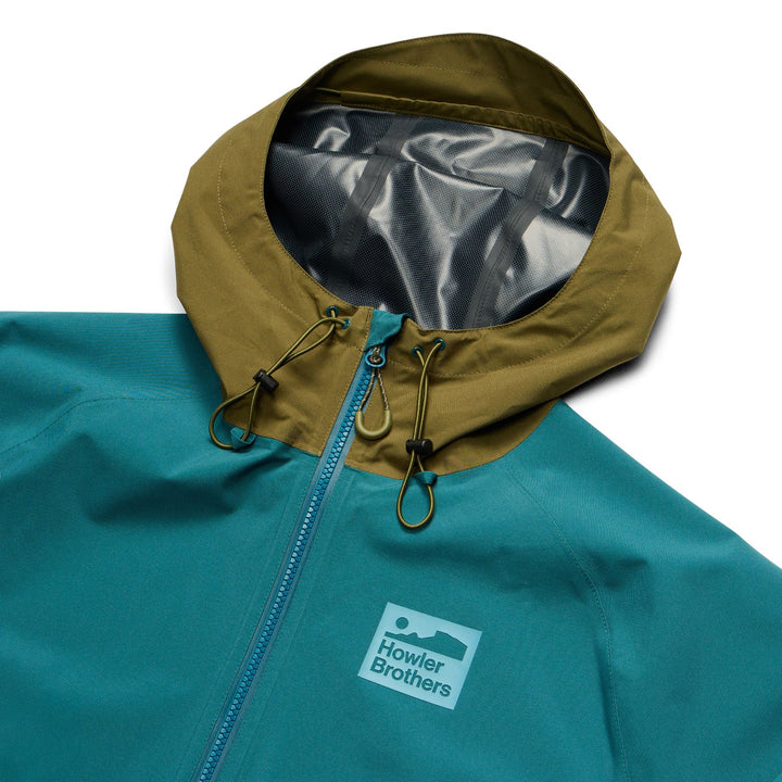 Storm Splitter Rain Shell - Dark Teal / Dark Olive