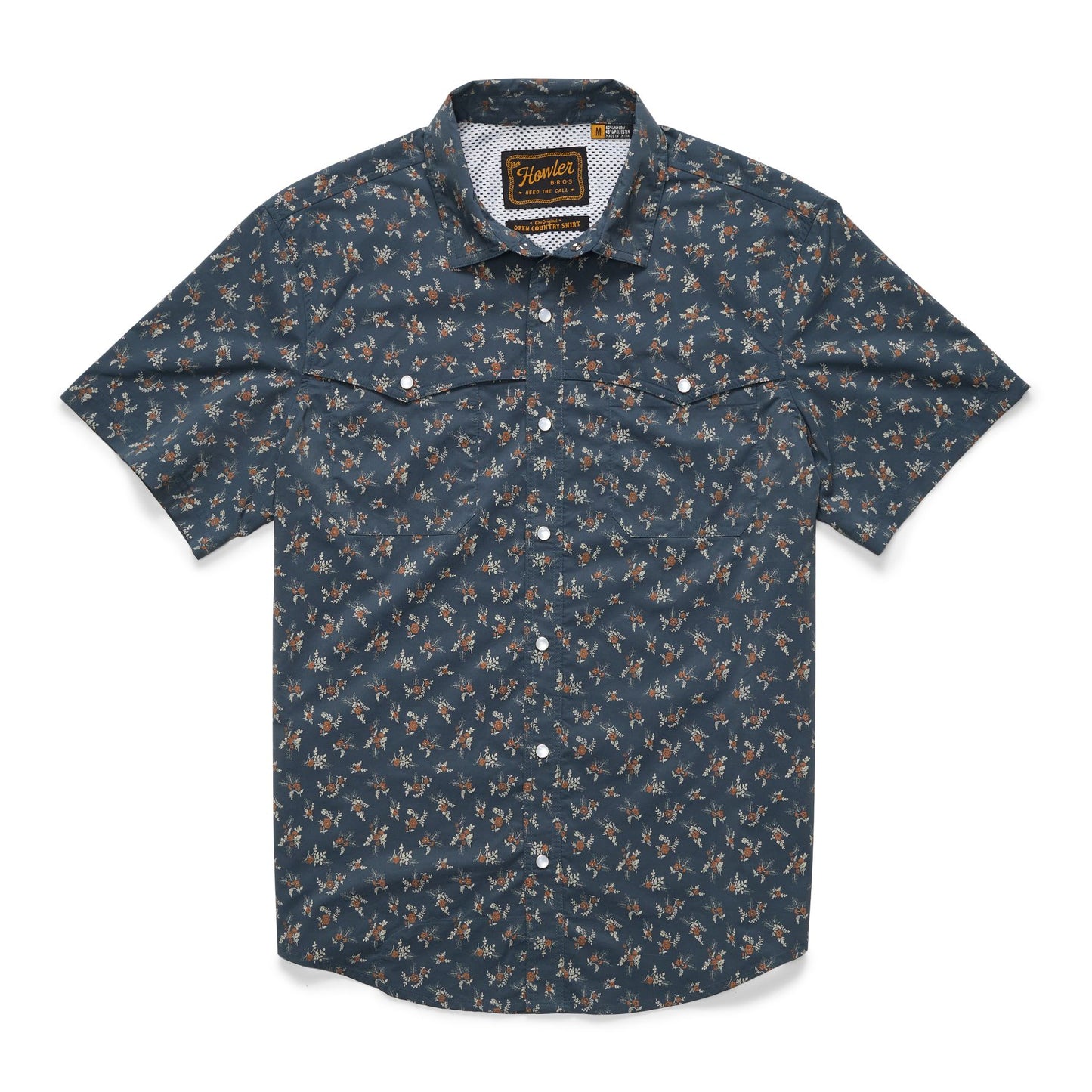 Open Country Tech Shirt - Rancher Floral - Dark Slate
