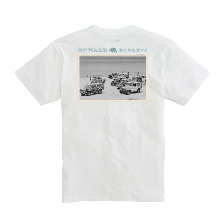 Coasting Postcard Tee - White