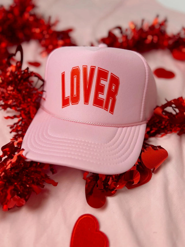 "Lover" Trucker Hat - Pink