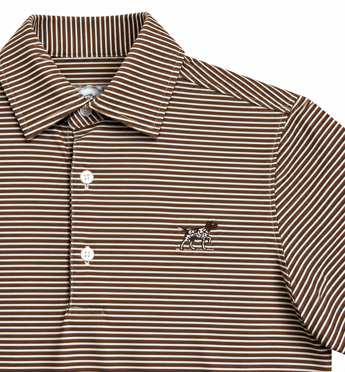 Pointer Performance Polo - Red Clay Stripe