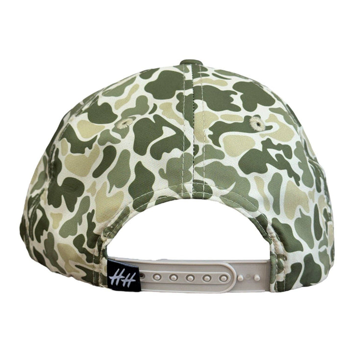 Laidback Rope Hat - Green Camo