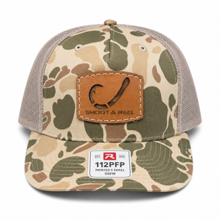 Hook Cutout Patch Trucker - Harvest Duck Camo & Light Tan