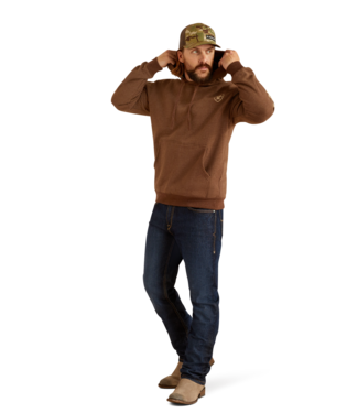 Ariat Logo Hoodie - Chestnut Heather