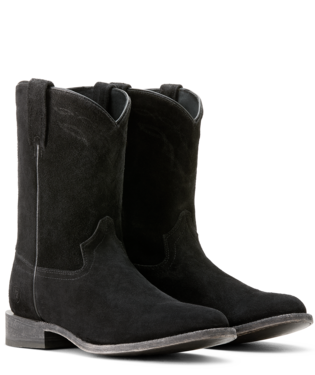 Downtown Boot - Stonewashed Black Suede