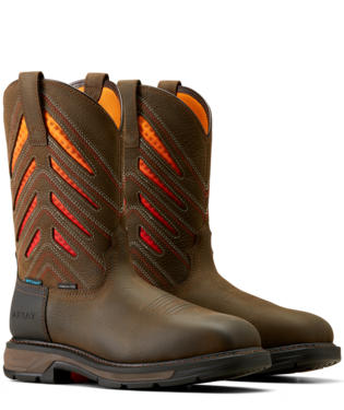 Workhog XT VentTEK Waterproof Carbon Toe Workboot - Iron/Coffee