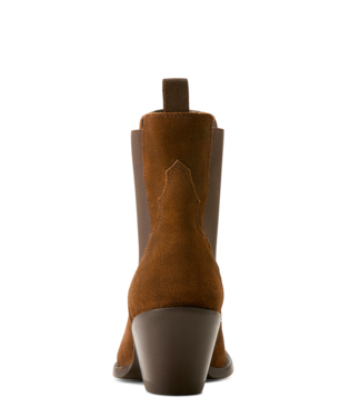 WMS Shiloh Bootie - Dark Ginger Suede