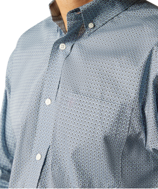 Wrinkle Free Leonard Classic Fit Shirt - Light Blue