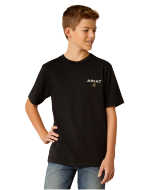 YTH Ariat American Rancher T-Shirt - Black