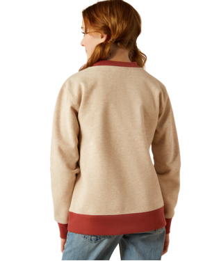 Girl's Bronc Junior Sweatshirt - Oatmeal Heather