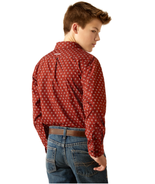 Youth Pax Classic Fit Shirt - Burgundy