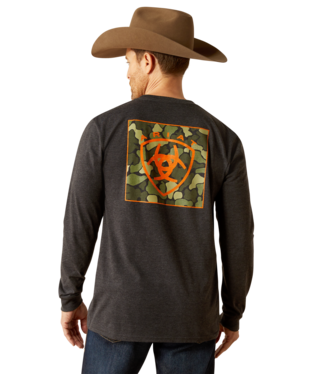 Ariat Wetlands Nature LS T-Shirt - Charcoal Heather