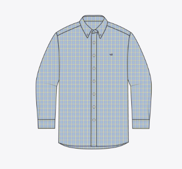 Dyer Performance Gingham Dress Shirt - Lilac Lime/Teal