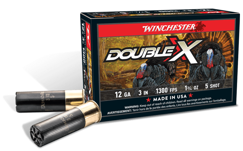 Winchester 12 GA 3" 1 3/4oz 1300FPS #5 Double X Supreme Turkey Load