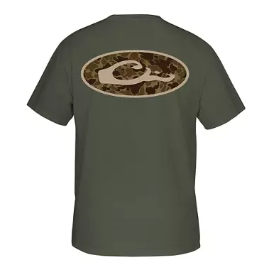 Old School Circle Short Sleeve Tee-Kalamata Olive