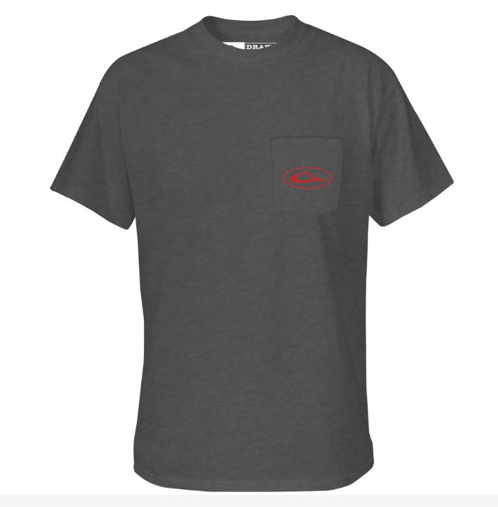 Americana Pontoon Tee Short Sleeve- Dark Heather