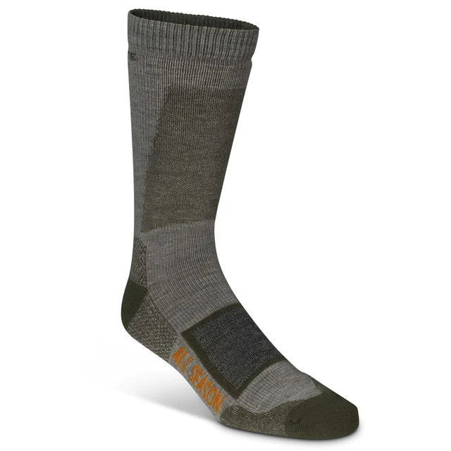 All-Season Merino Wool Crew Sock - Conifer
