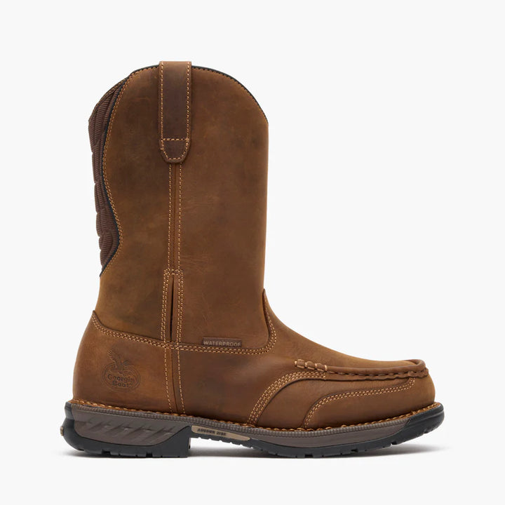 Georgia Boot Athens 360 11" Pull-On Waterproof Moc-Toe Work Boot