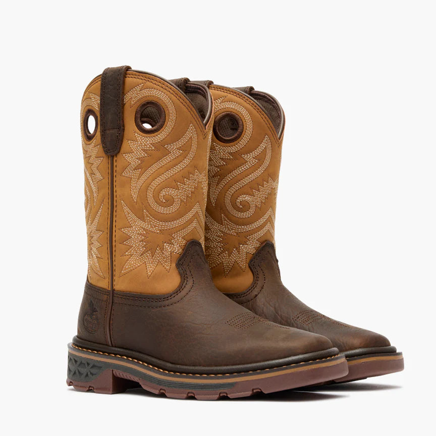Georgia Boot Kid's Carbo-Tec FLX Pull-On Boot in Rust/Brown