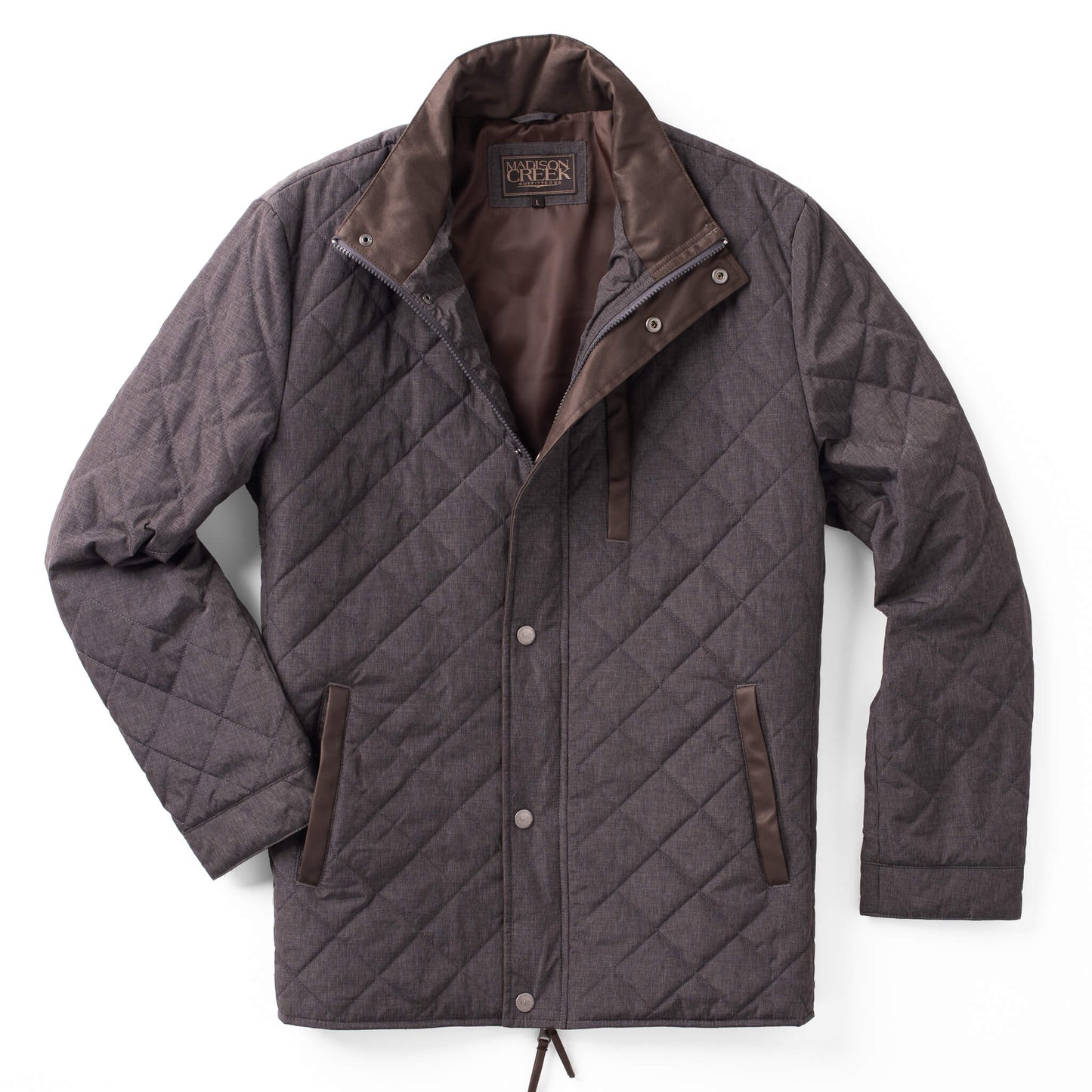 Highlands Diamonds Quilted Nylon Jacket - Steel