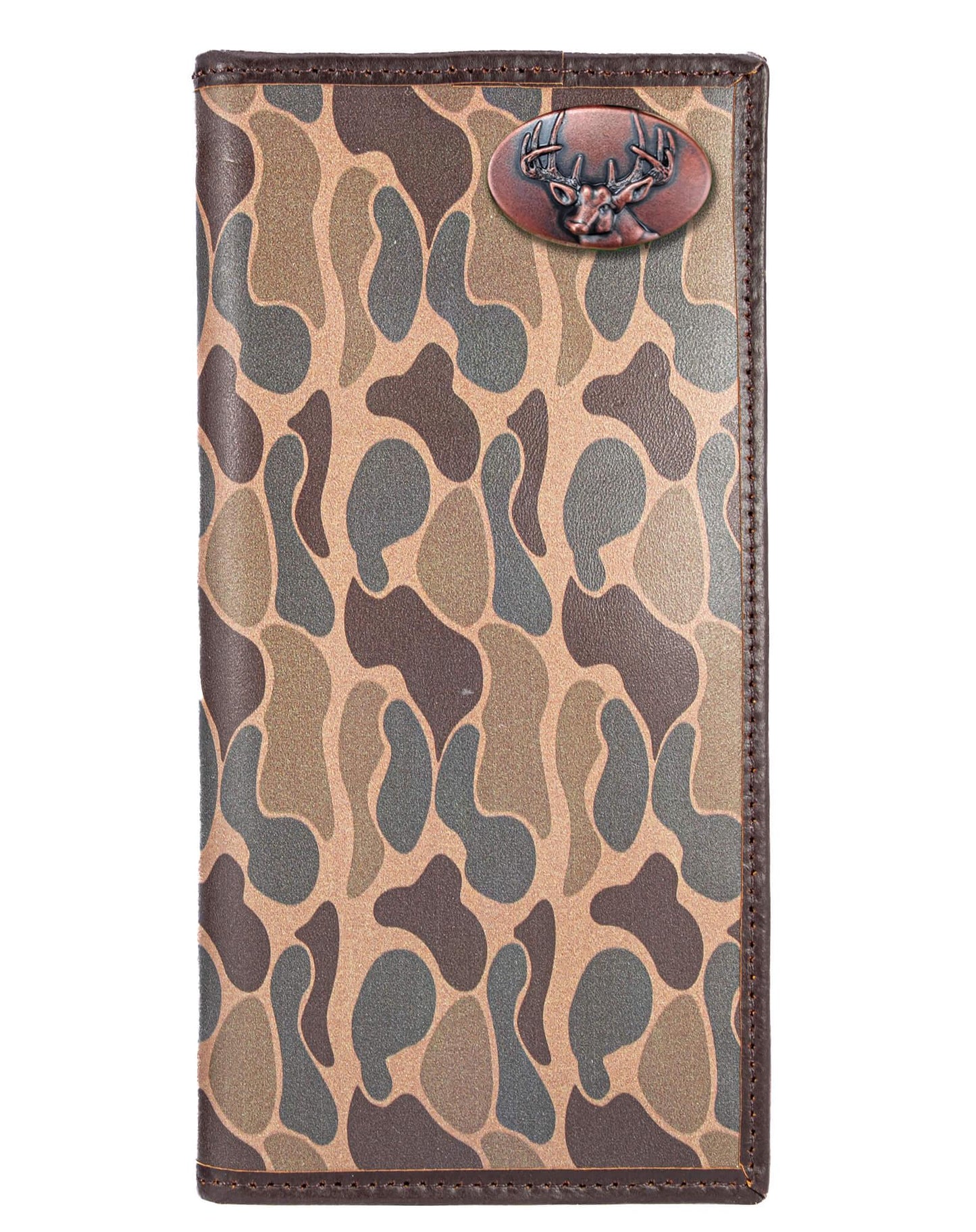 Buck Old School Camo Roper Concho Wallet