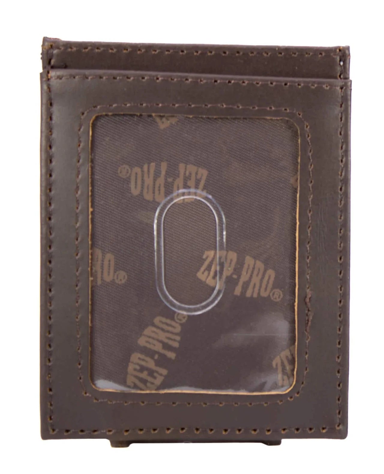 Lab Men's Magnetic Front Pocket Old School Camo Leather Wallet