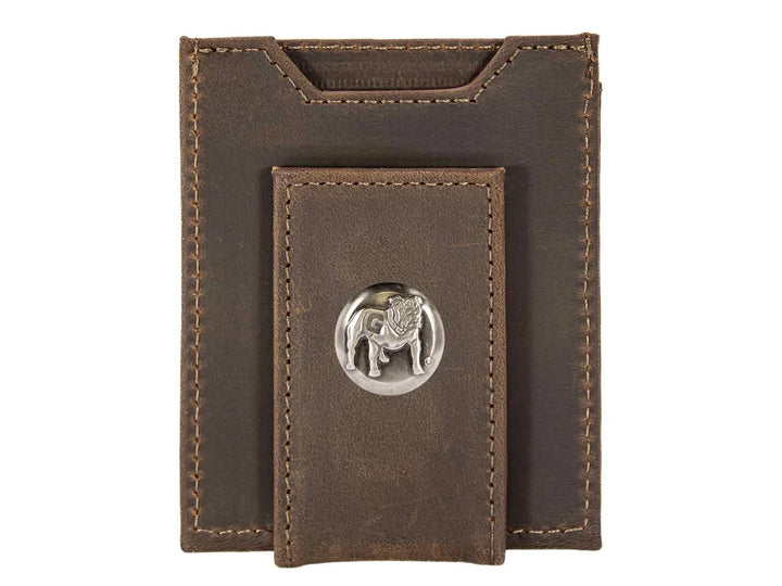 Georgia Bulldogs Men's Collegiate Magnetic Front Pocket Leather Wallet