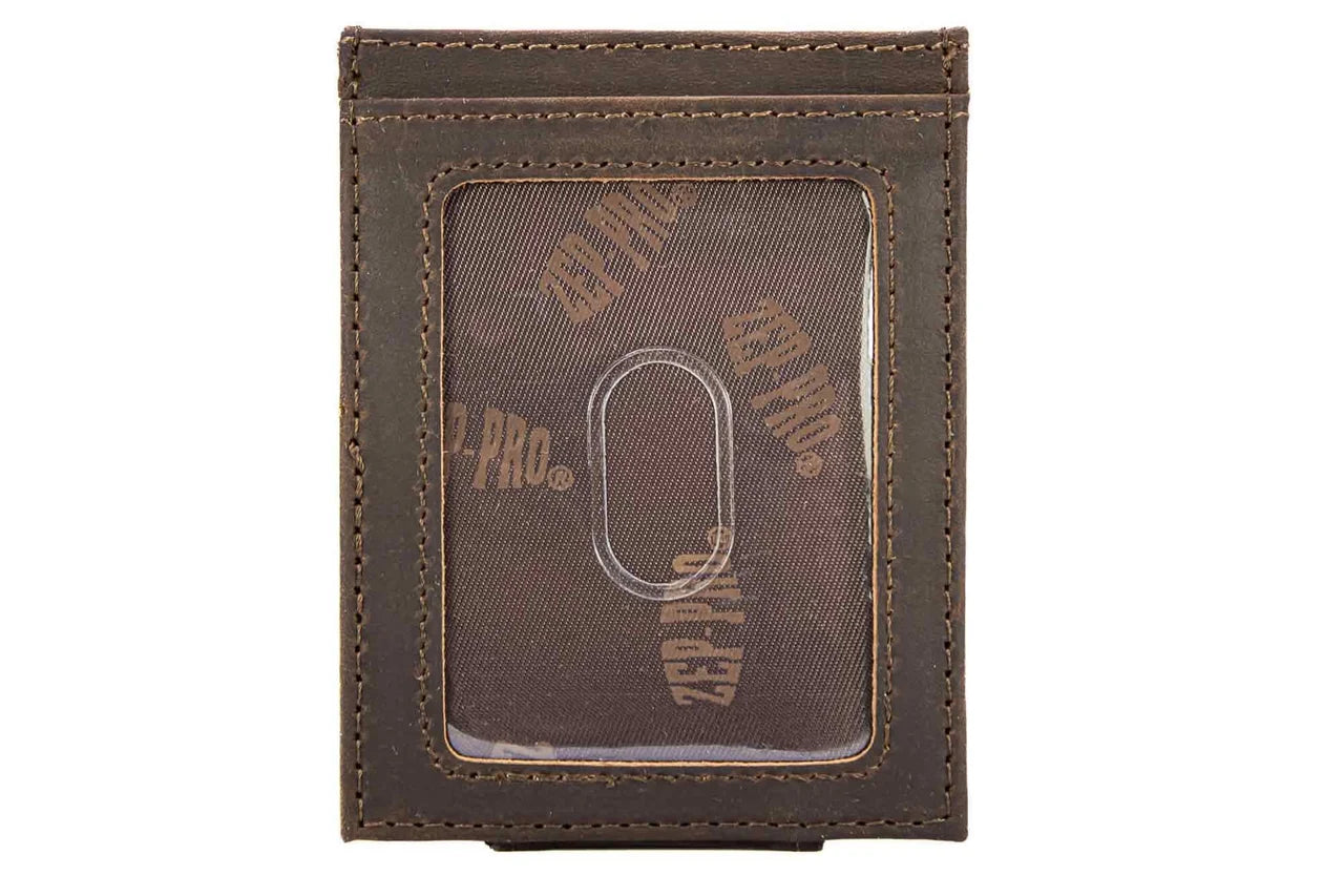 Buck Magnetic Leather Slim Wallet