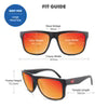 Torrey Pines - Matte Black/ Red Sunset