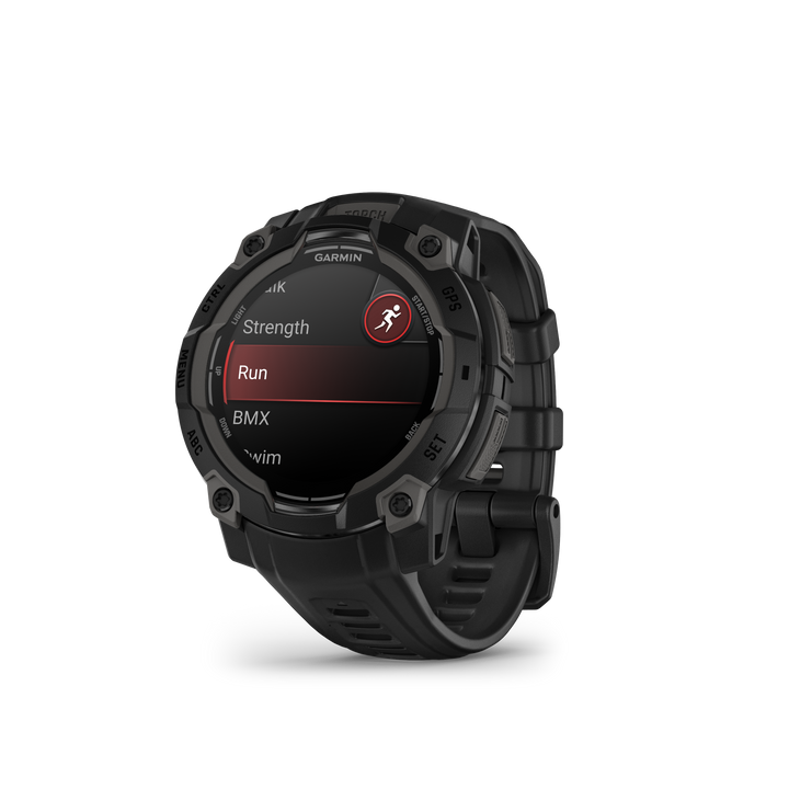Instinct® 3 – 45 mm, AMOLED Black with Black Band