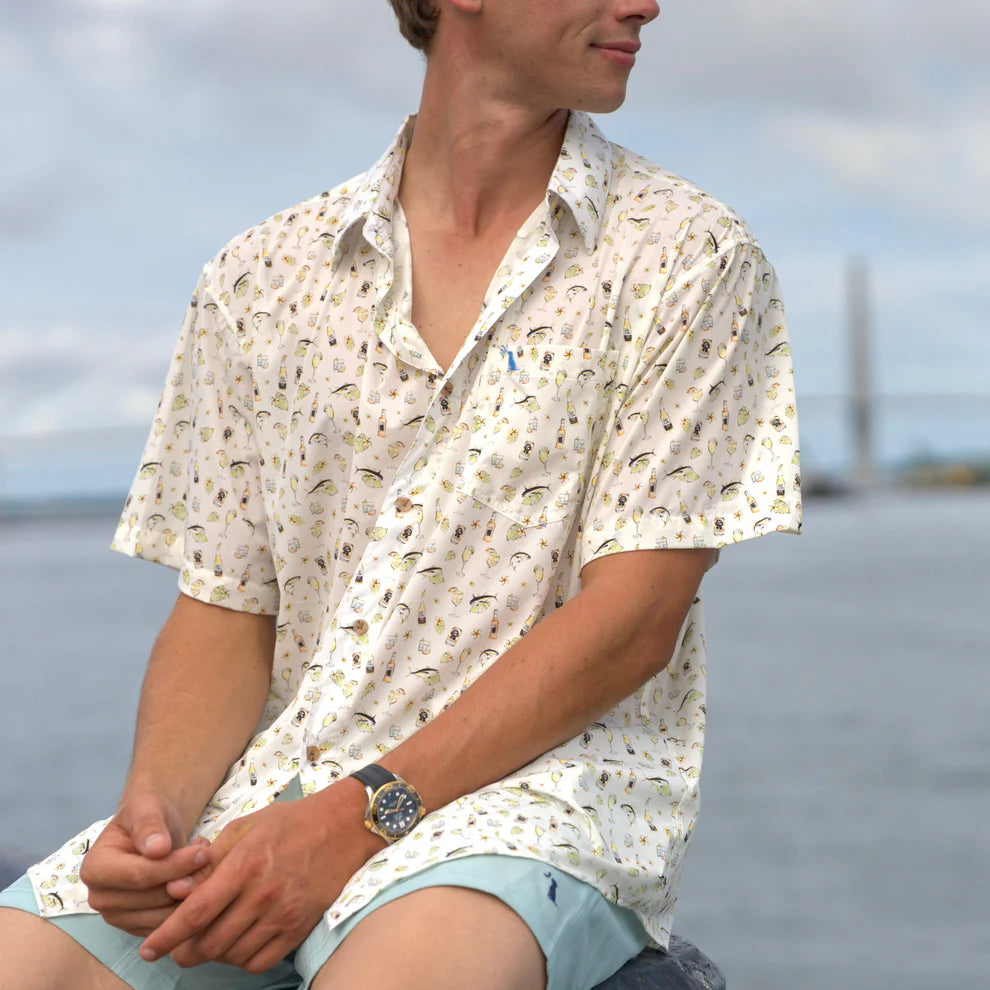 Lowcountry Button Down - Tropical Tuna