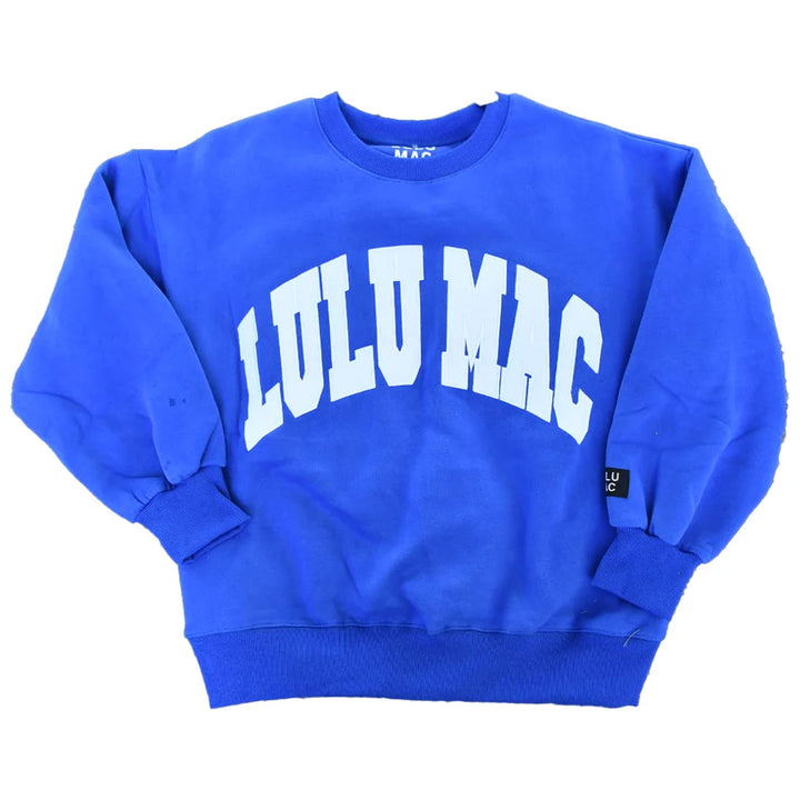 Lulu Mac Sweatshirt Royal/White