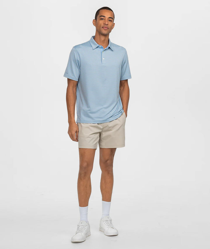 Scoreboard Stripe Polo - Tidewater