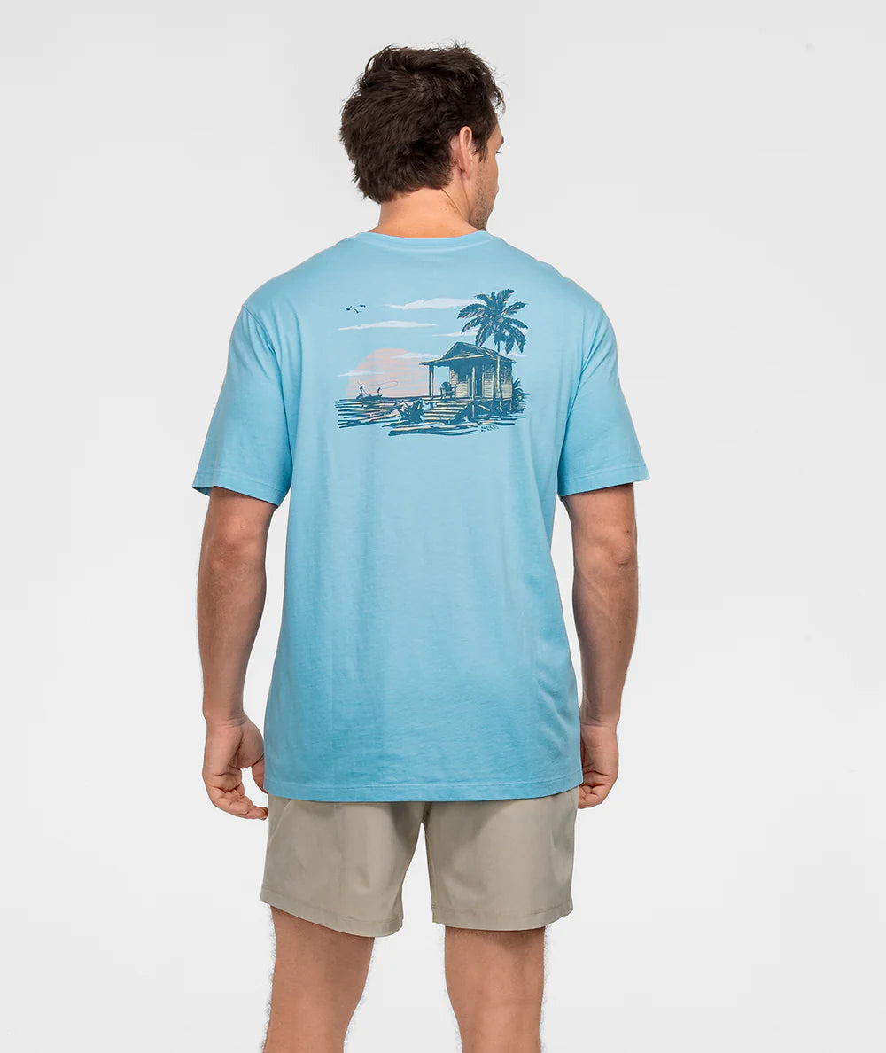 Get Lost SS Tee - Sky Blue
