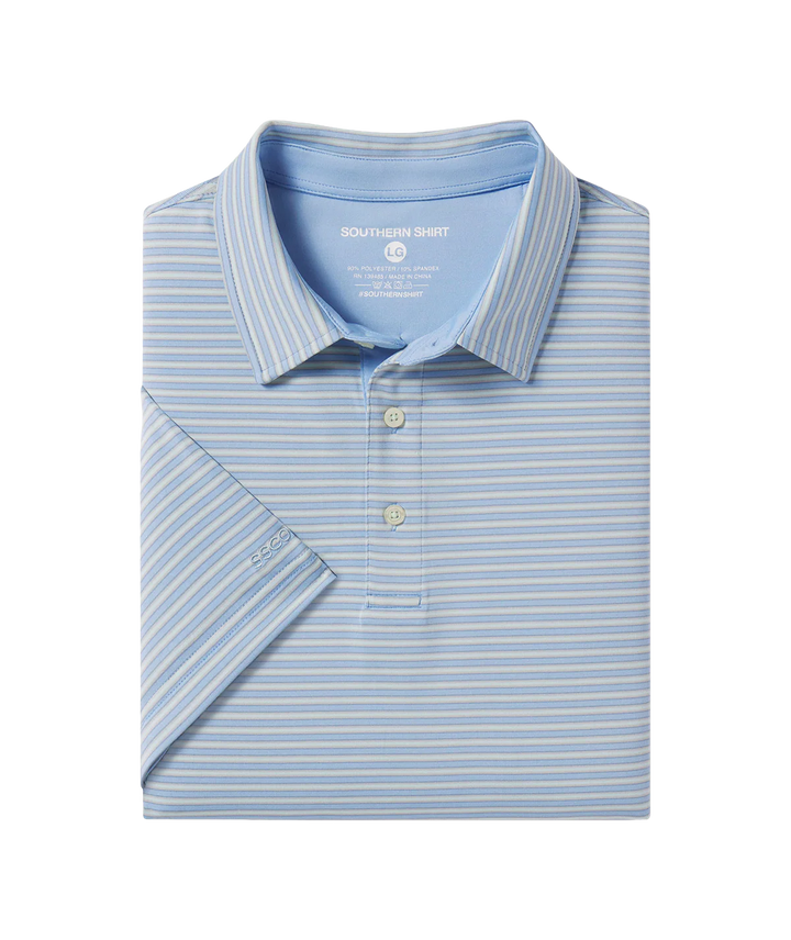 Scoreboard Stripe Polo - Tidewater