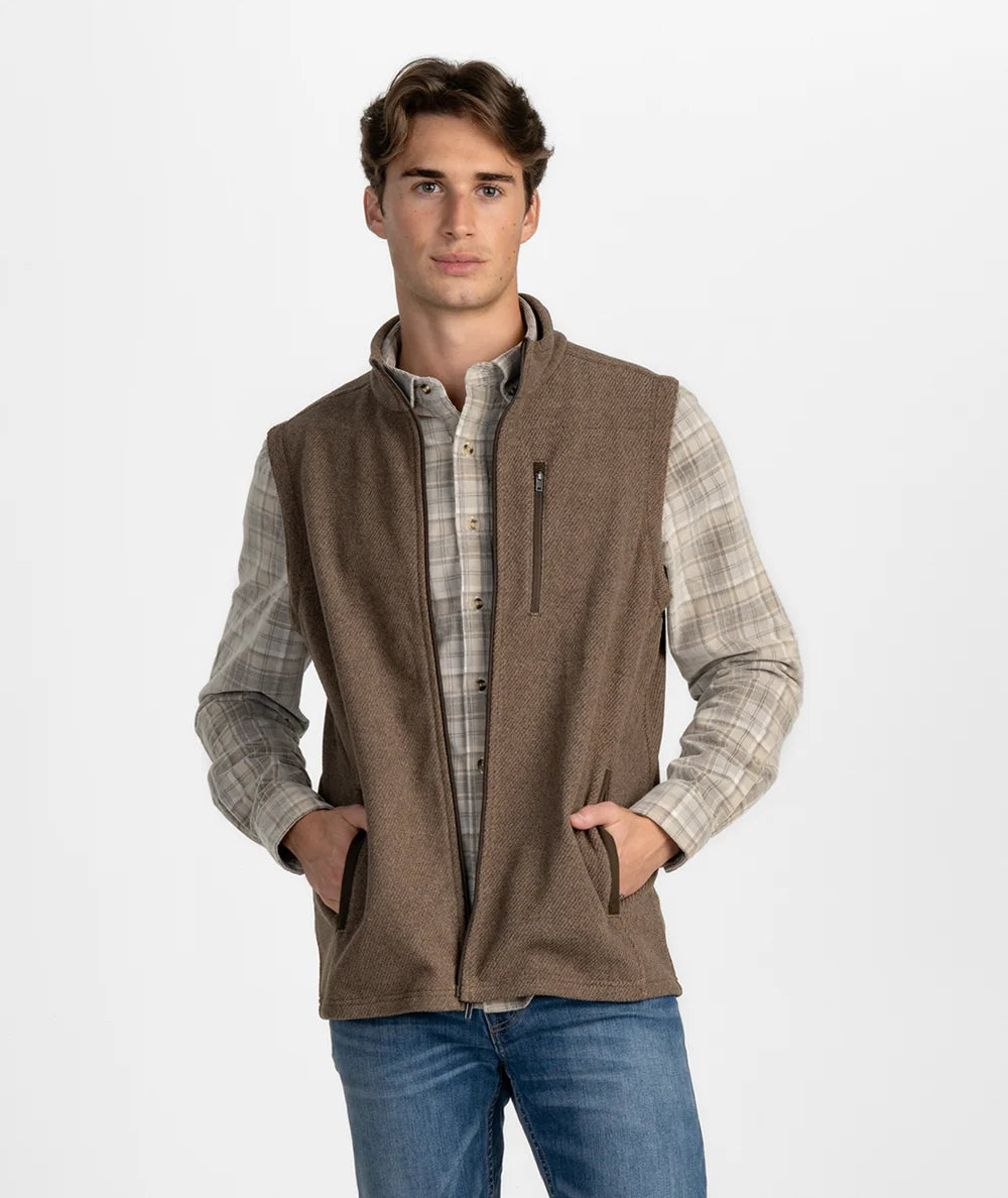 Brushline Fleece Vest - Espresso