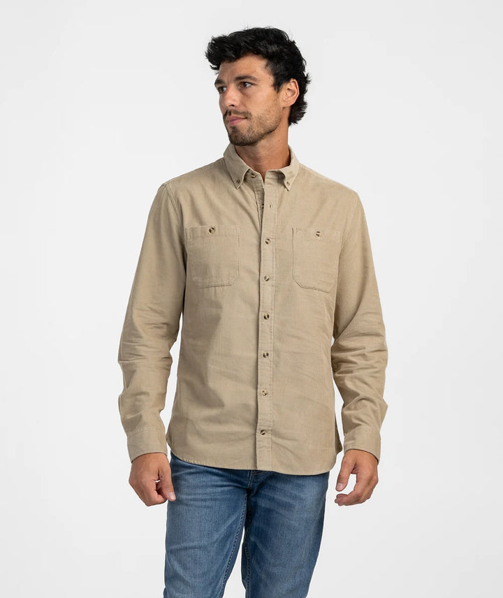 Fieldstone Cord Flannel - Mojave