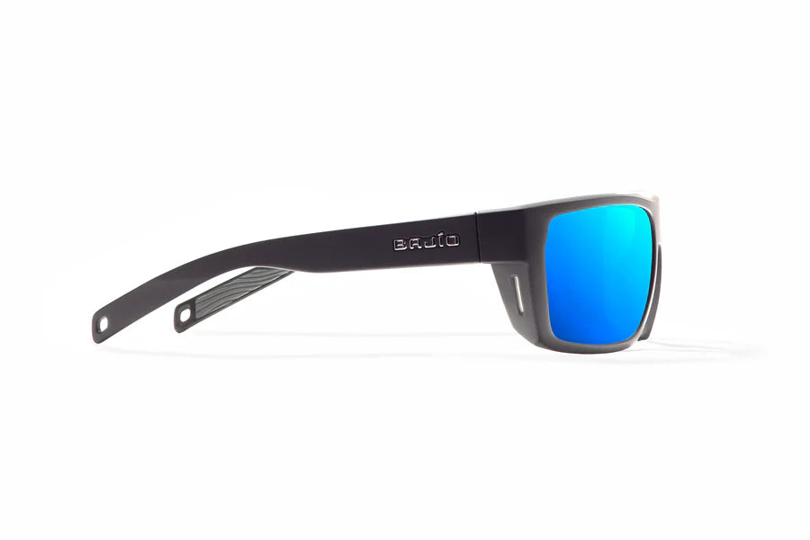 Palometa Matte Black with Blue Mirror Glass Lenses