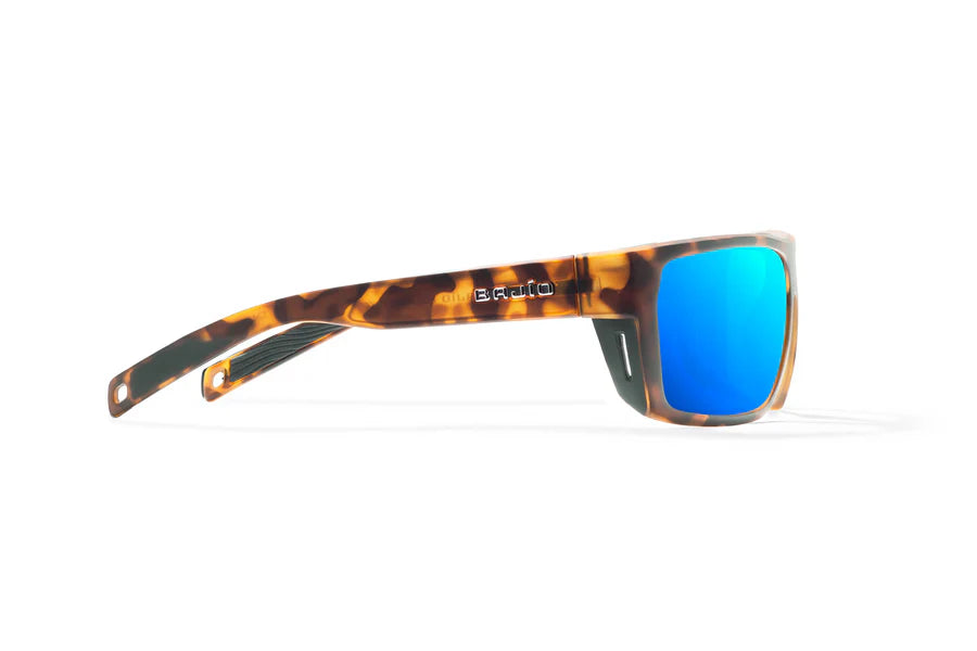 Palometa Brown Tortoise Matte with Blue Mirror Glass Lenses