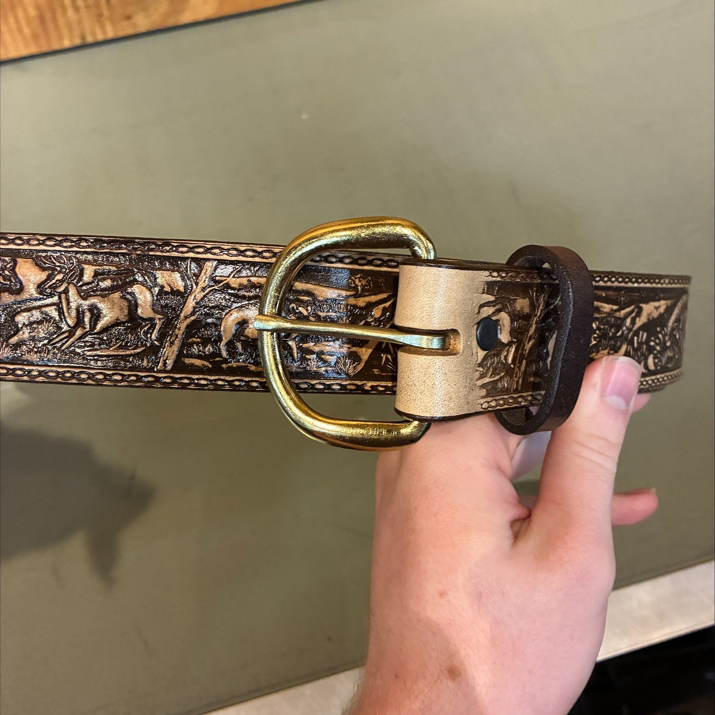 Woodland Embossed 1.5" Belt
