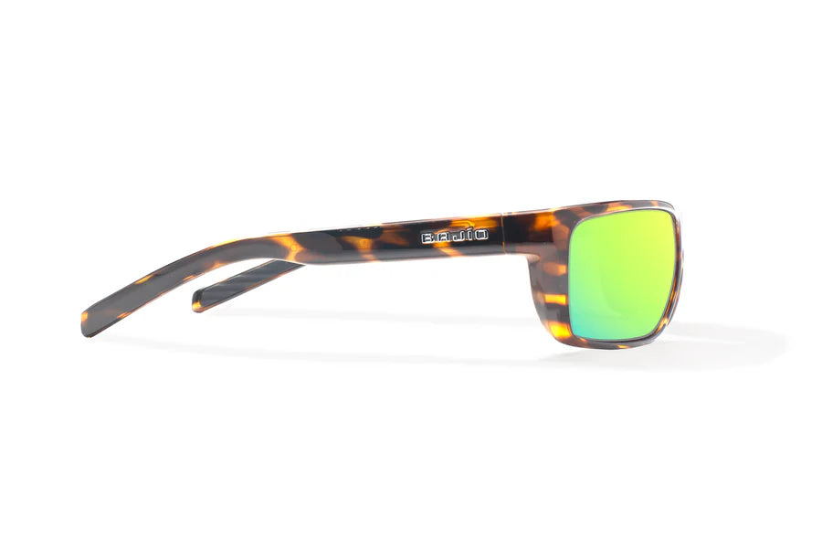 Sigs Gloss Brown Tortoise with Green Mirror Glass Lenses