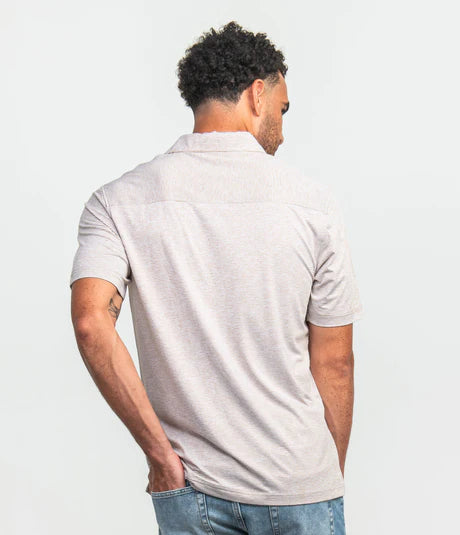 Heather Madison Stripe Polo - Bourbon