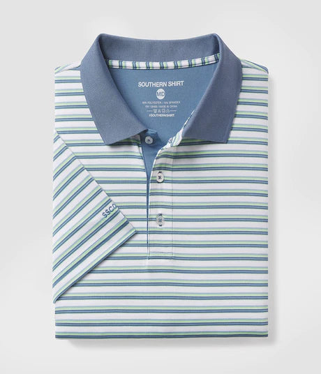 Youth Somerset Stripe Polo - Off Course