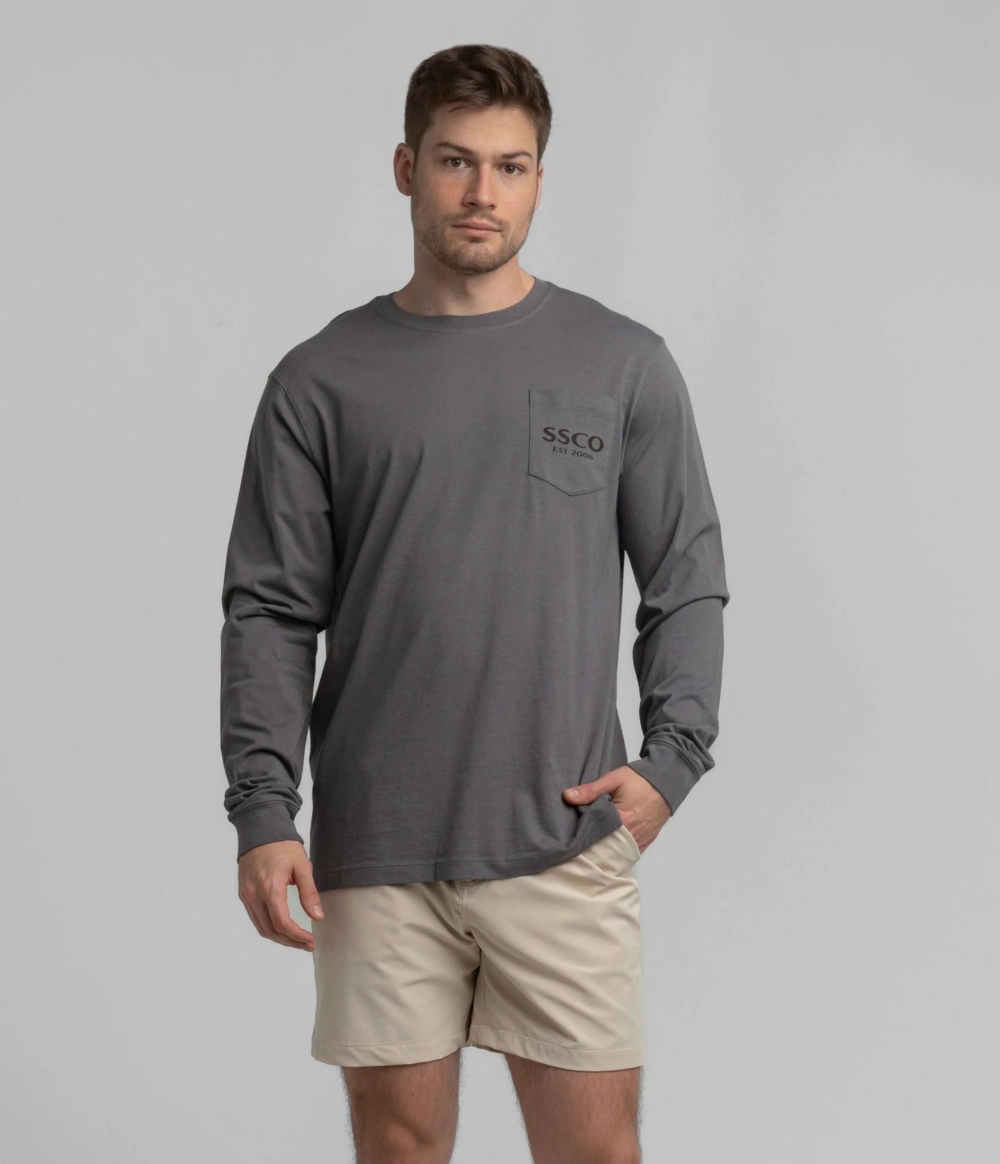 Buck Lite Tee - Volcanic Ash