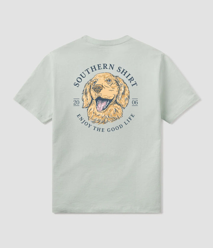 Youth Dog Days Badge Tee- Cool Mint