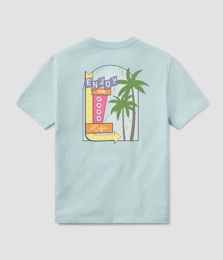 Enjoy The Good Life Tee SS - Aquamarine