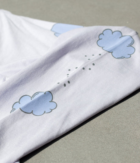Positive Thoughts Puff Print Tee L/S - Purple