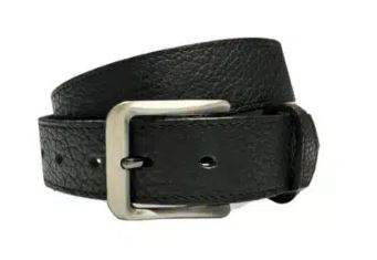 Sagebrush 1.5” Bison Leather Belt - Black